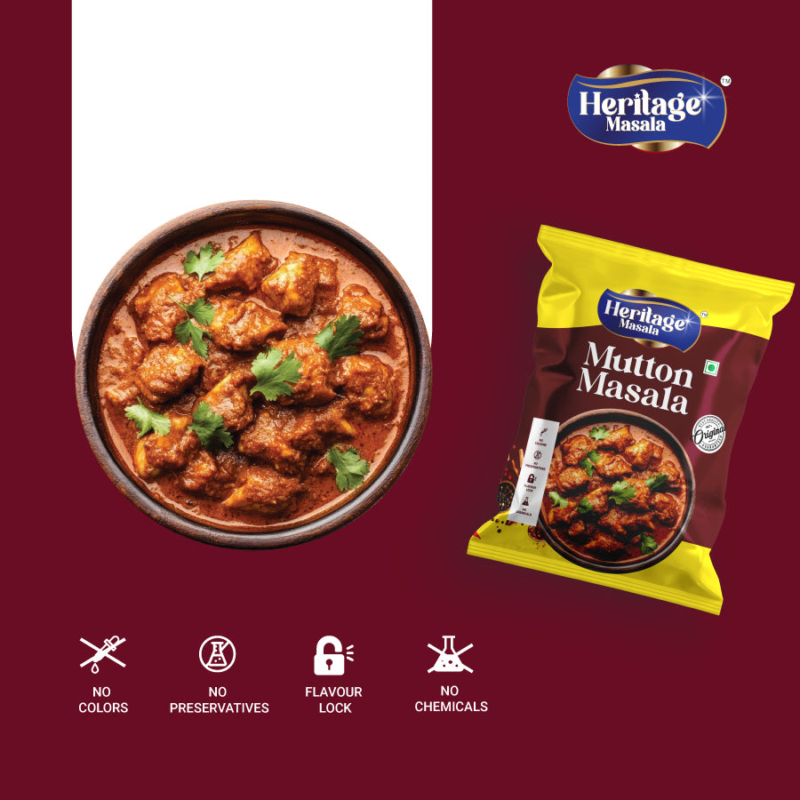 Heritage Masala's Mutton Masala Powder , 200g (100x2)