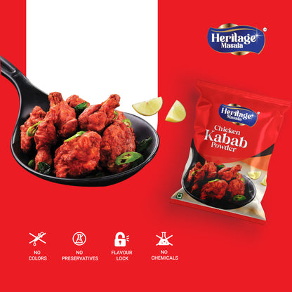 Heritage Masala Chicken Kabab Powder , 200g (100x2)