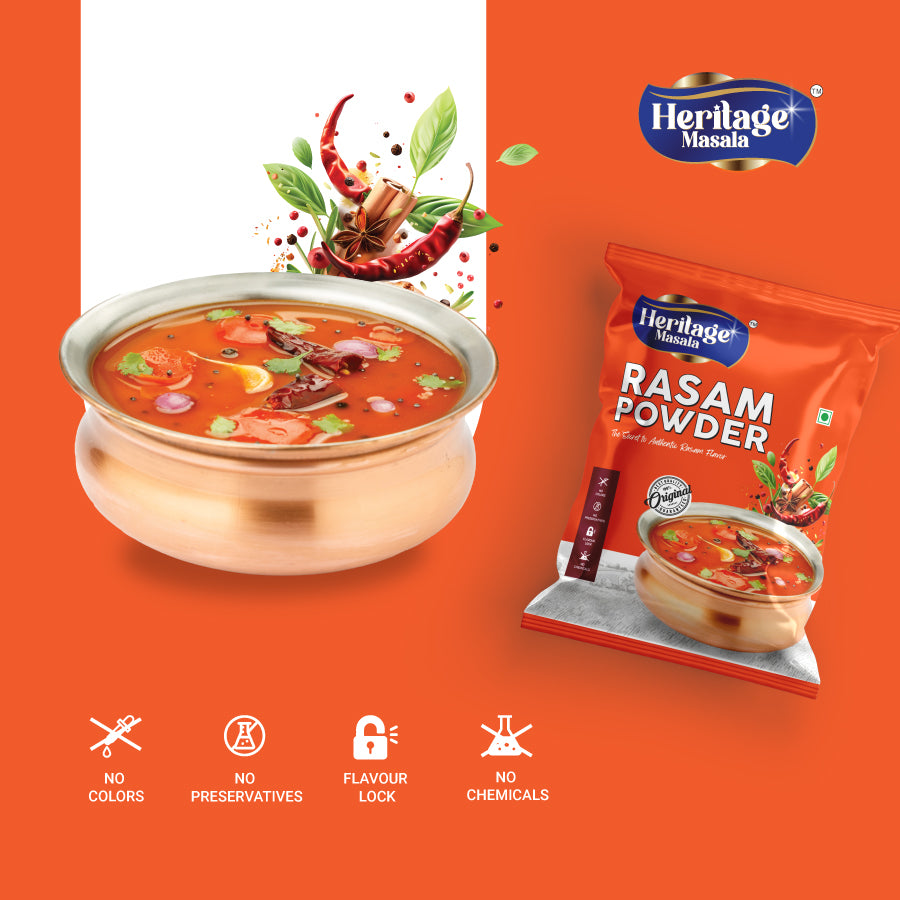 Heritage Masala's Rasam Powder, 200g (100x2)