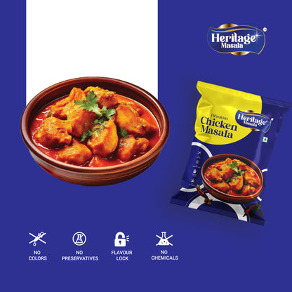 Heritage Masala's Chicken Masala Powder , 200g (100x2)